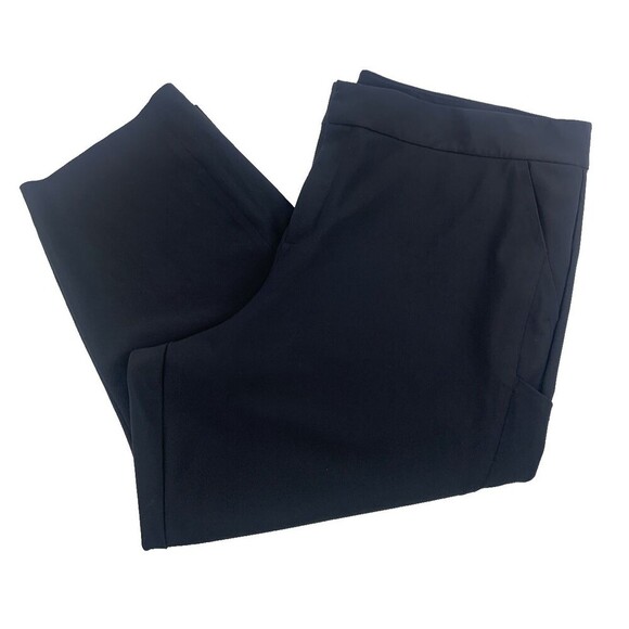 Athleta Stellar Straight Crop Pant Black Zip 657550 Pockets Womens Plus 26 - Picture 3 of 15